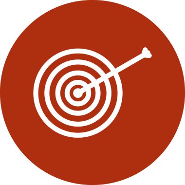 Hedef. Web simgesi basit illüstrasyon