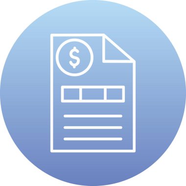 Belge. Web simgesi basit illüstrasyon