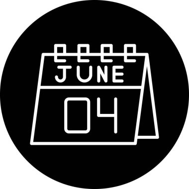 Takvim simgesi vektör illüstrasyonu