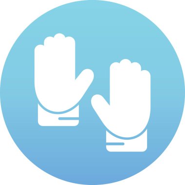 Eldiven. Web simgesi basit illüstrasyon