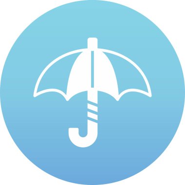 şemsiye simgesi vektör illüstrasyonu