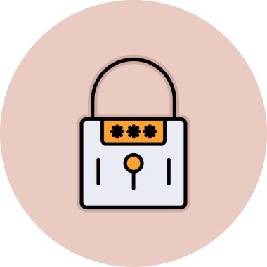 ikon vektör illüstrasyonunu kilitle