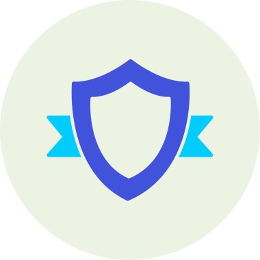 Kalkan. Web simgesi basit illüstrasyon