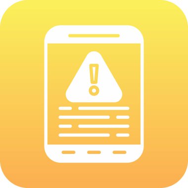 Uyarı simgesi, vektör illüstrasyonu