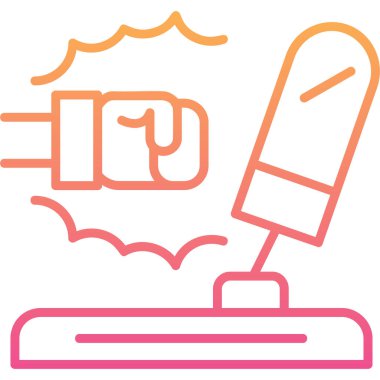 Bir fırçanın vektör illüstrasyonu