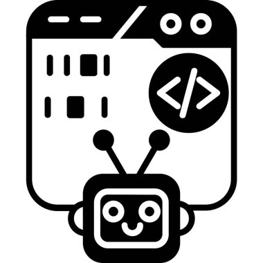 Web simgesi, basit vektör illüstrasyonu