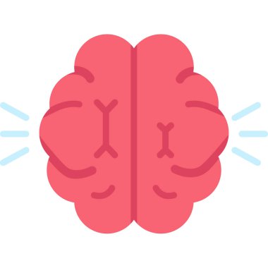 Beyin vektör simge işareti simge vektör çizim kişisel ve ticari kullanım için..