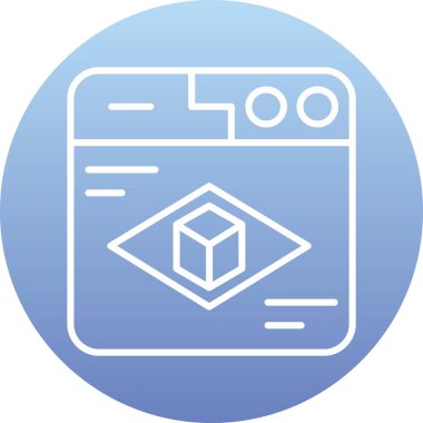 Modern bir simgenin vektör illüstrasyonu