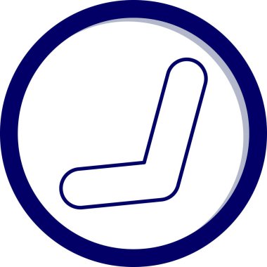 Tek bir simgenin vektör illüstrasyonu