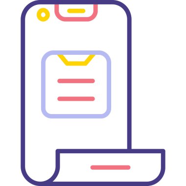 cep telefonu ikonu vektör illüstrasyonu