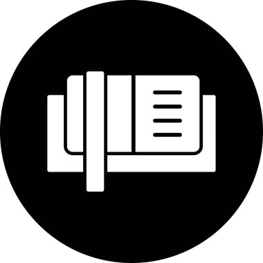 Kitap. Web simgesi basit illüstrasyon