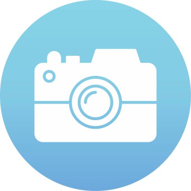 düz tasarım vektör kamera illüstrasyonu