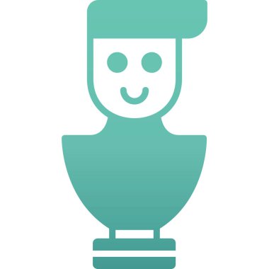 Ödül kabı vektör simgesi. Düz simge beyaz ve totokupta izole edildi. 10 saniye..