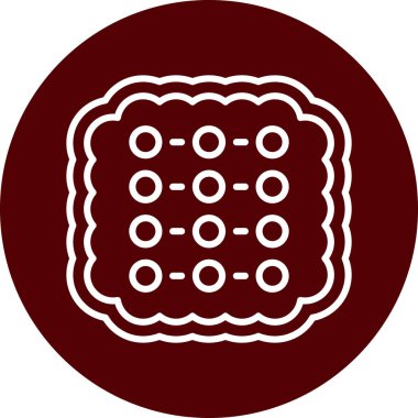 Moda tarzında izole edilmiş çikolata parçacıklı simge