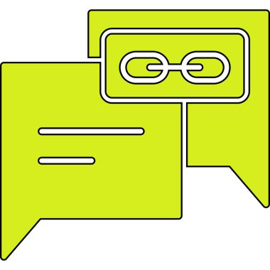 Sohbet simgesi vektör illüstrasyonu