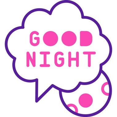 Gece uykusunun vektör çizimi