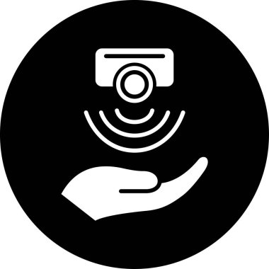 Kamera simgesi, vektör illüstrasyonu