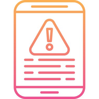 Mobil Alarm. Basit illüstrasyon