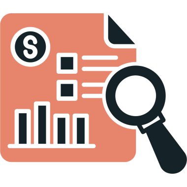 Veri analizi. Web simgesi basit illüstrasyon