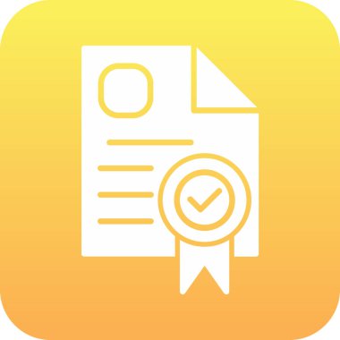 belge düz vektör simgesi