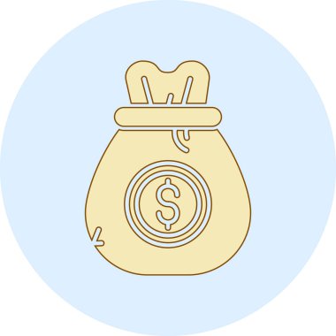 Para için. Web simgesi basit illüstrasyon