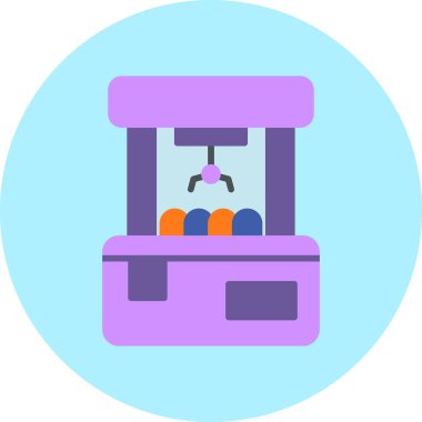 Pençe Makinesi web simgesi basit vektör illüstrasyonu