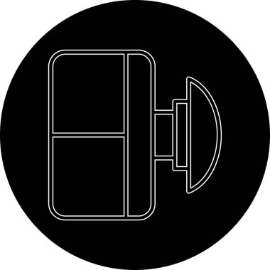 El fenerinin basit simge vektör illüstrasyonu