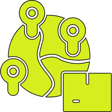 veri merkezi vektör simgesi