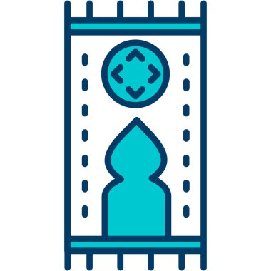 İslami ramazan fener renk ikonu çizimi