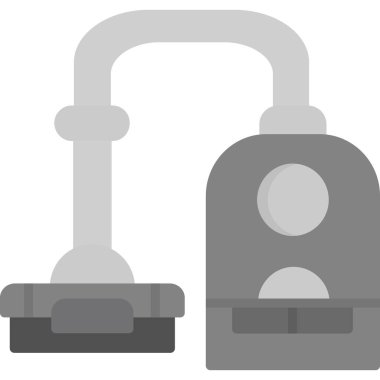 Elektrik süpürgesi ikonu. Web için basit elektrik makine vektör simgeleri çizimi