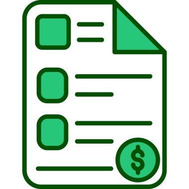 Fatura. Web simgesi basit tasarım