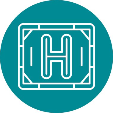 Benzin istasyonu simgesinin vektör illüstrasyonu