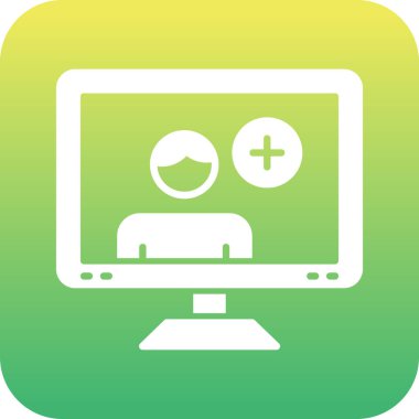 vektör lcd simgesi illüstrasyonu