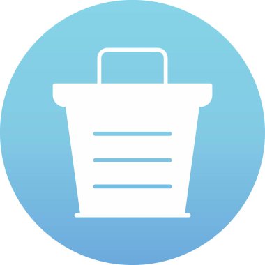 Çöp kutusu izole edilmiş vektör simgesi düzenlenebilir