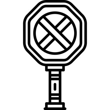 Modern otomatik simge eksikliğinin vektör illüstrasyonu