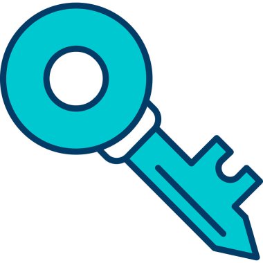 Anahtar deliği simgesi. anahtar deliği anahtar vektör simgesi rengi düz izole