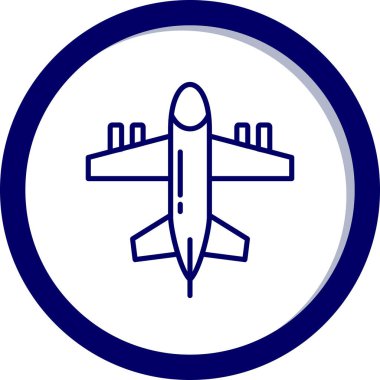 havacılık simgesi vektör illüstrasyonu