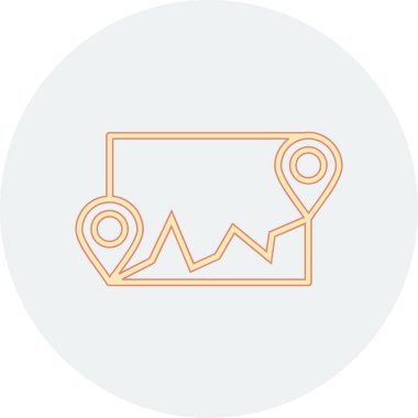 harita konum vektörü simgesi modern basit vektör illüstrasyonu