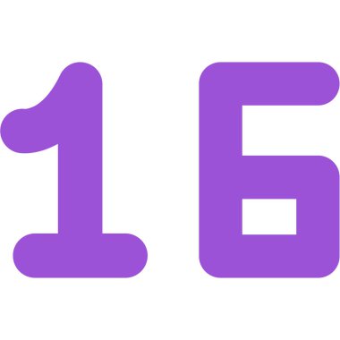 6 sayısının vektör illüstrasyonu