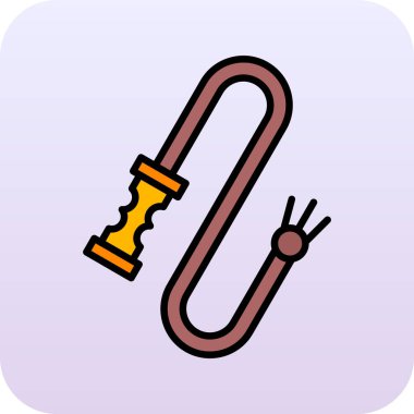 Bir ip simgesinin vektör illüstrasyonu