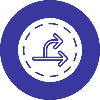 Yol işaretinin vektör illüstrasyonu