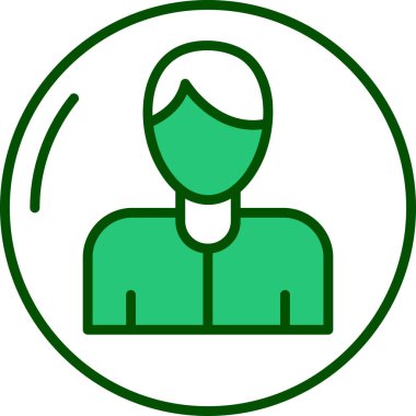 Kişi simgesi, vektör illüstrasyonu