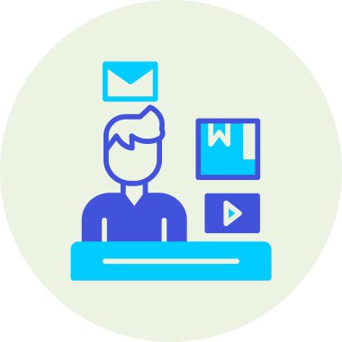 Yetki Ağı simgesi, vektör illüstrasyonu