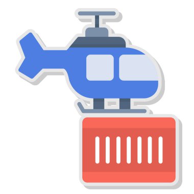 helikopter web simgesi basit tasarım