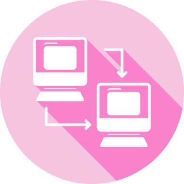 Bilgisayar. Web simgesi basit illüstrasyon