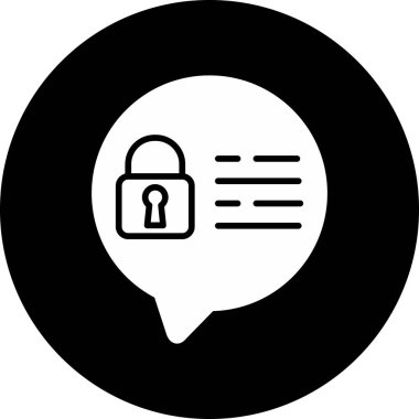 kilit simgesi, vektör illüstrasyonu