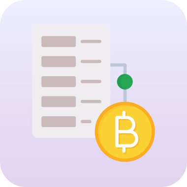 bitcoin. Web simgesi basit illüstrasyon