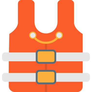 Yelek. Web simgesi basit illüstrasyon