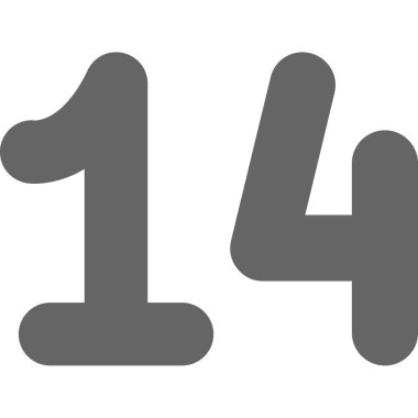 11 numara işareti simgesi. vektör illüstrasyonu