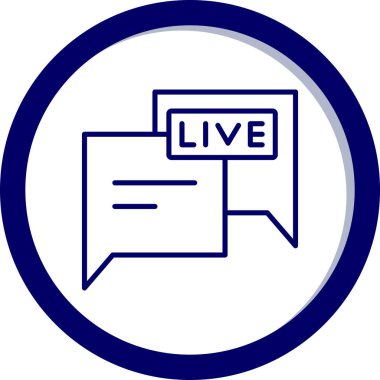 Soyut arkaplanda canlı simge izole edildi